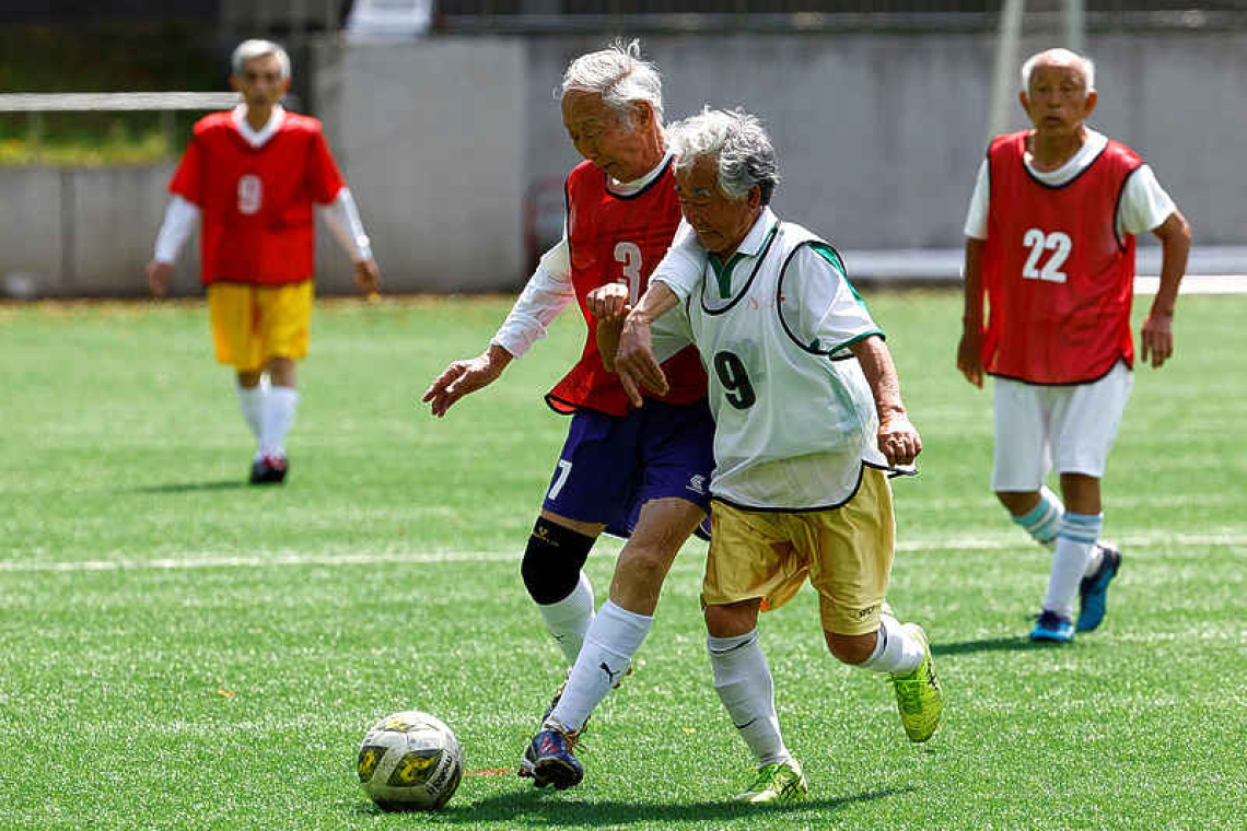 For Japan's ageing soccer players, 80 is the new 50 